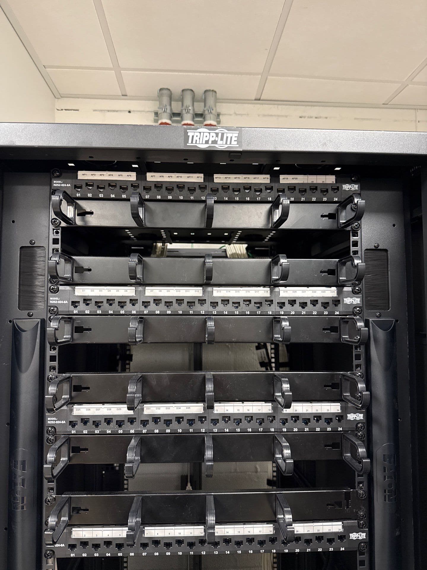 Gallery photos for 94-Drop CAT6A Structured Cabling Install in Orlando FL: Image #1