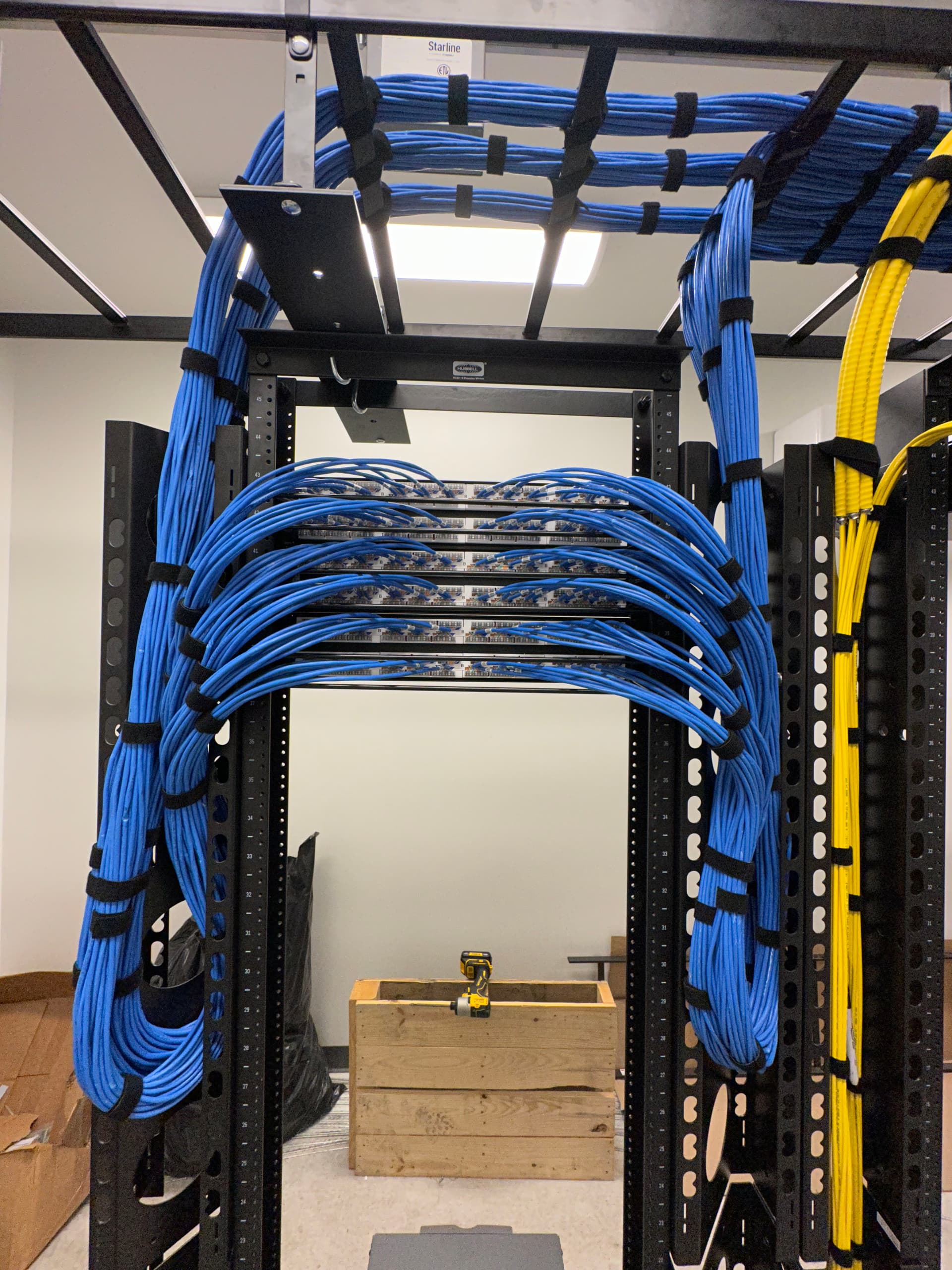 Gallery photos for Full Data Cabling and Fiber Install at a 1 Million Sq Ft Warehouse in Fairless Hills PA: Image #3