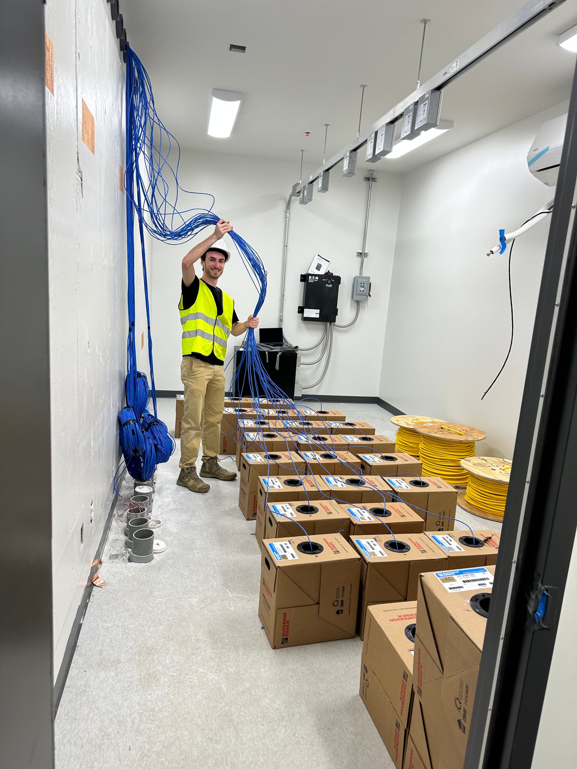 Gallery photos for Full Data Cabling and Fiber Install at a 1 Million Sq Ft Warehouse in Fairless Hills PA: Image #9