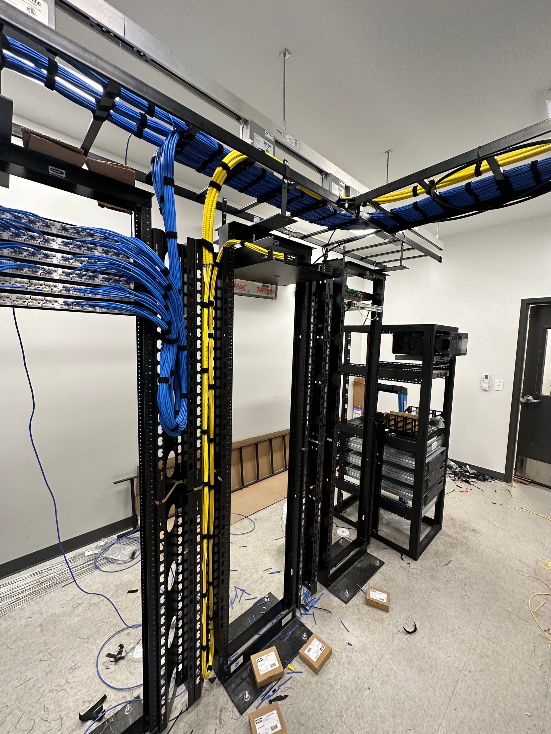 Full Data Cabling and Fiber Install at a 1 Million Sq Ft Warehouse in Fairless Hills PA image